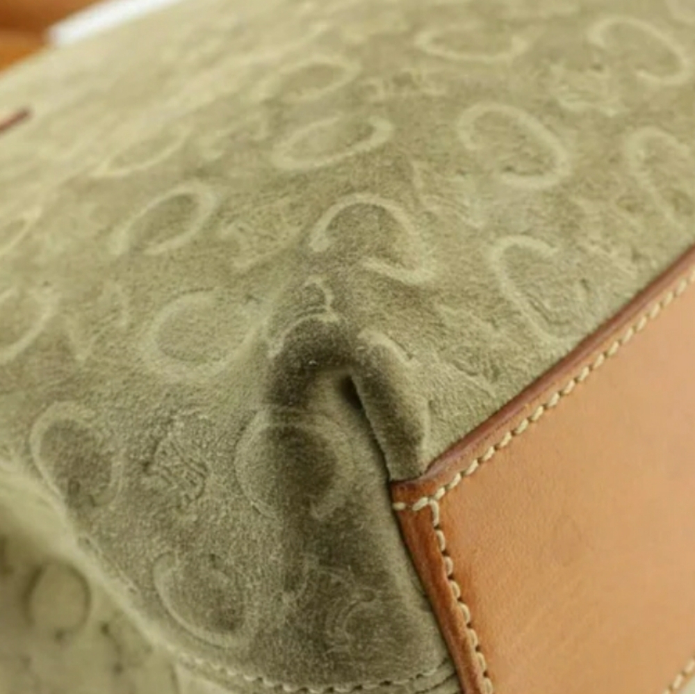 Authentic Celine Suede mini handbag - Picture 7 of 10